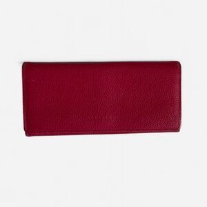 Longchamp Le Foulonné Long Leather Wallet in Pink/ Fuchsia Color